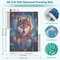 3D Wolf Diamond Painting Kit for Adults – DIY Dream Catcher Crystal Art, 12×16 Inch